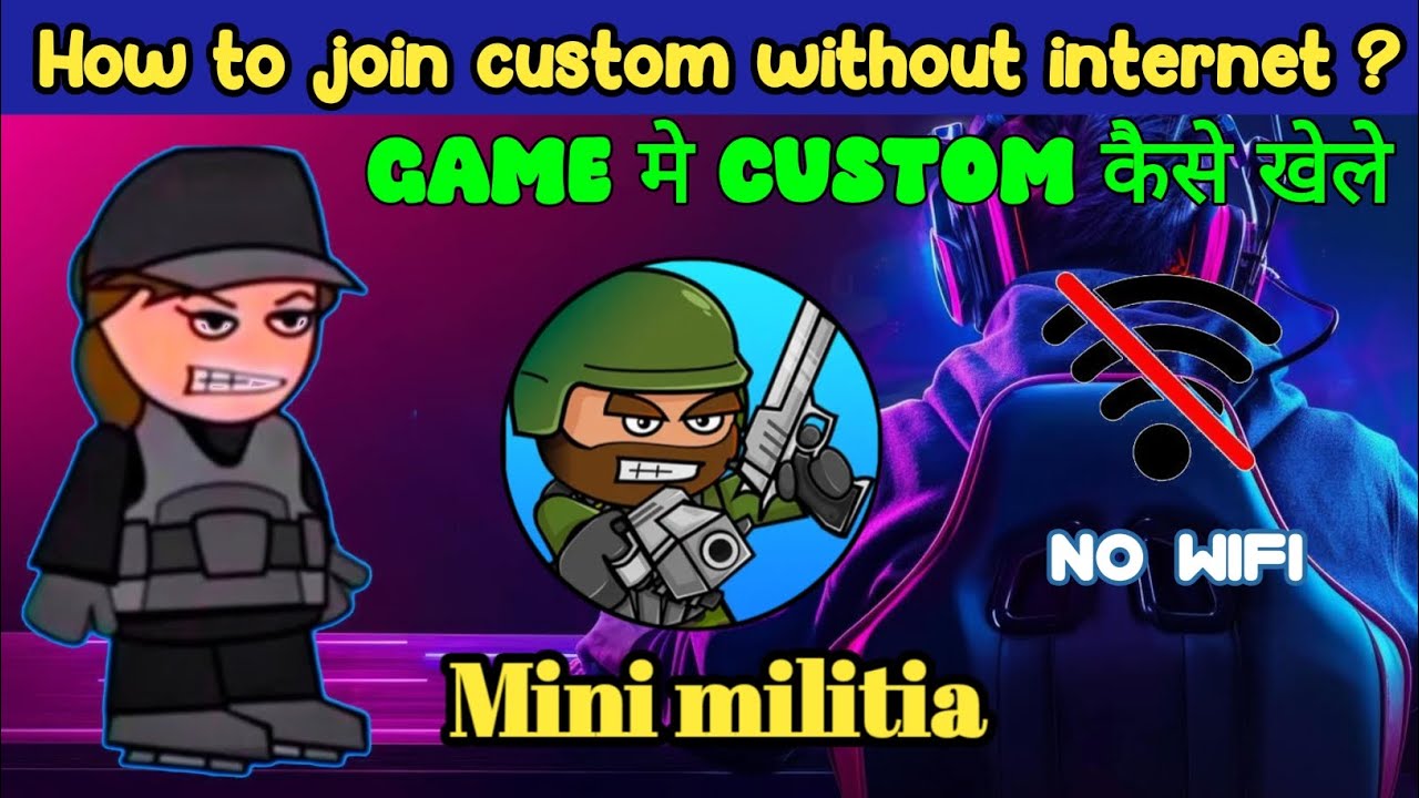 Mini militia Game me multi player kaise khele without internet