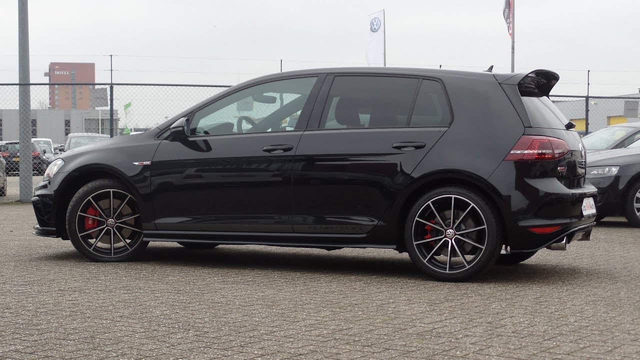 Volkswagen Golf GTi Clubsport 2017 Deep Black Pearl 265hp DSG Start Up In Depth Review Interior