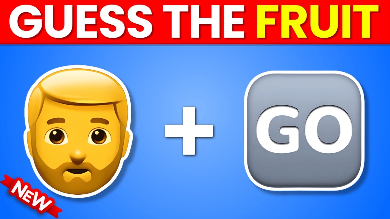 Guess the Fruit & Vegetable by Emoji 🍎🥕 | Mind Games