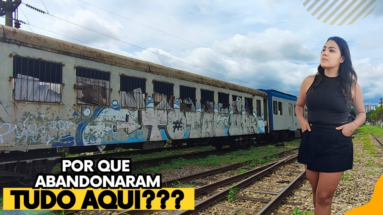 Um CEMITÉRIO de TRENS bem no centro de uma das MAIORES cidades de SP