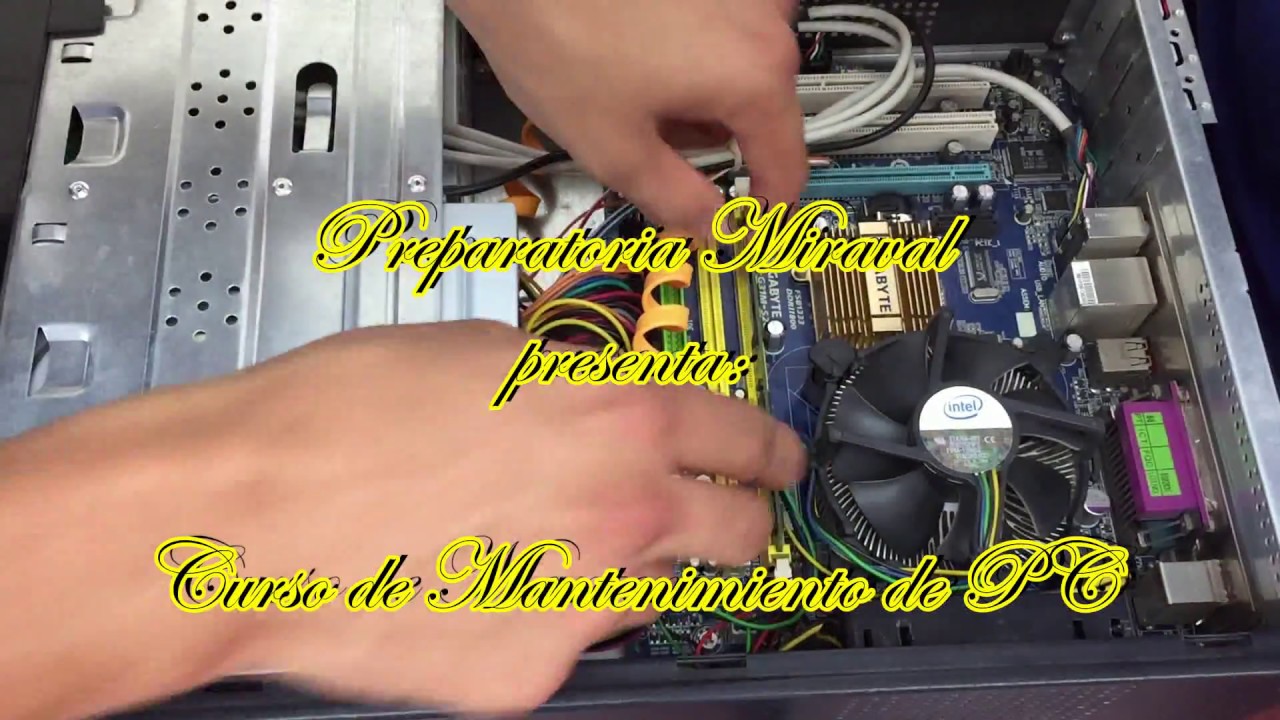 Las partes internas de una computadora de escritorio (Desensamble)