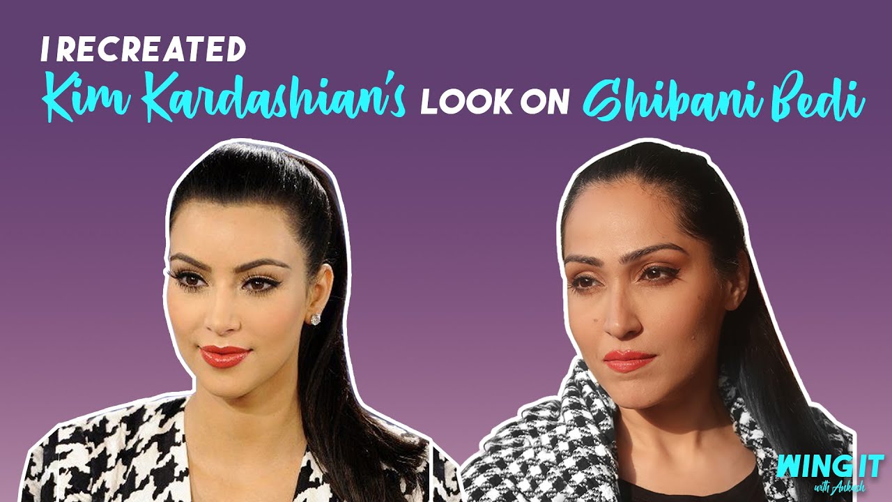 Recreating Kim Kardashian’s Makeup Look on Shibani Bedi |Wing It With Ankush