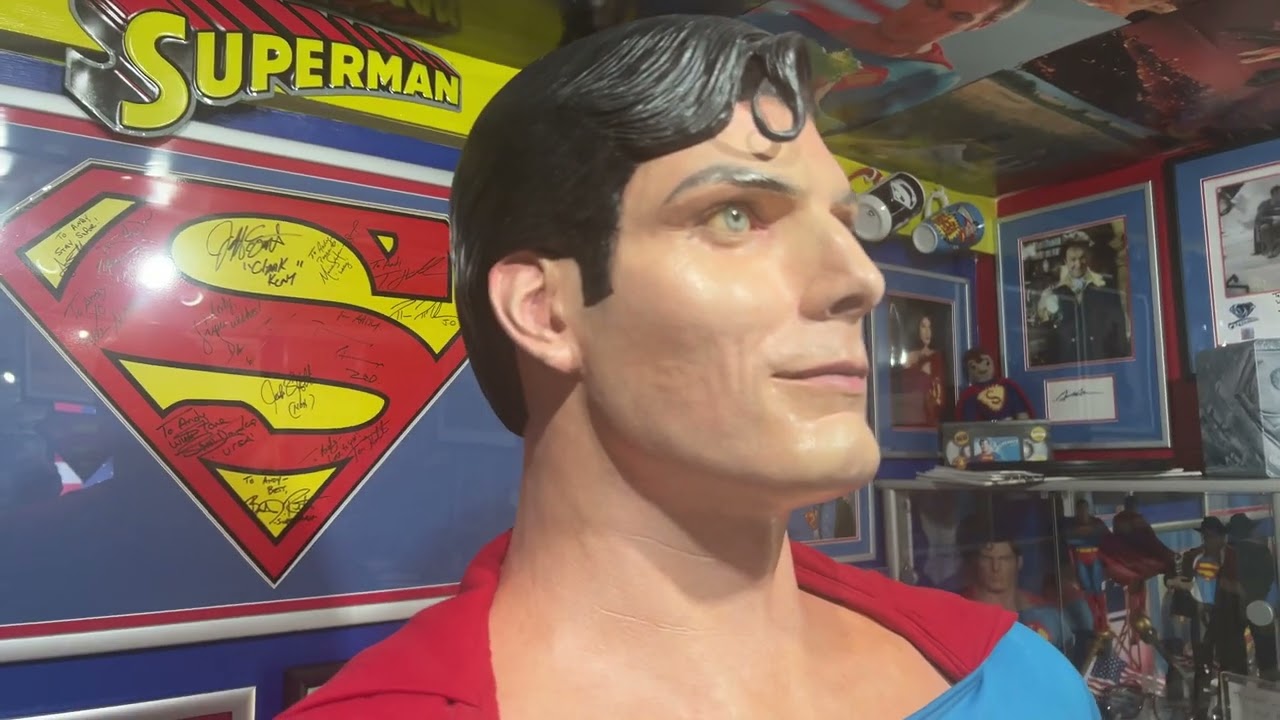 Christopher Reeve life sized Superman mannequin