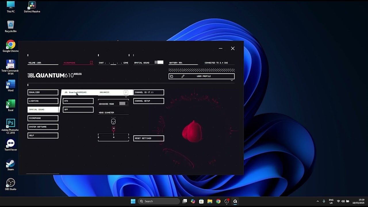 How to Manage Spatial Sound on JBL Quantum 610