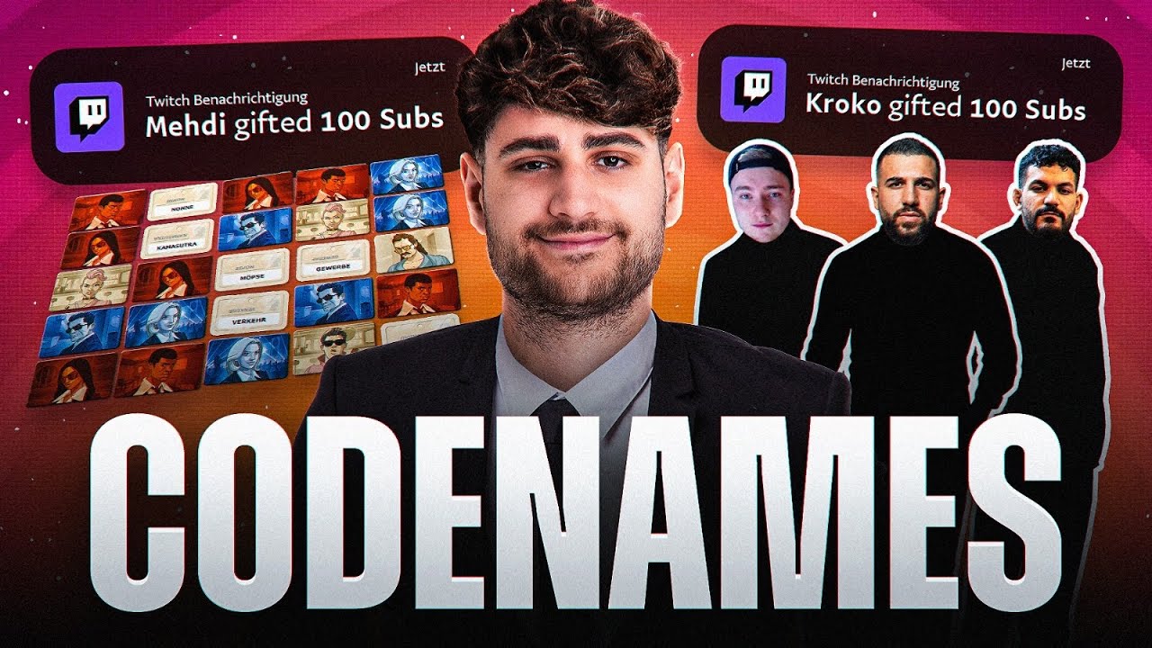 LUSTIGE & SPANNENDE CODENAMES RUNDEN MIT MERT, EDIZ, SOLUTION, MEHDI UND KROKOBOSS!😂