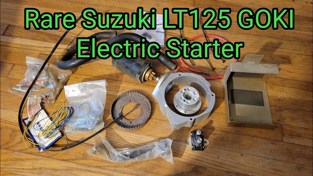 Установка электростартера Suzuki LT125