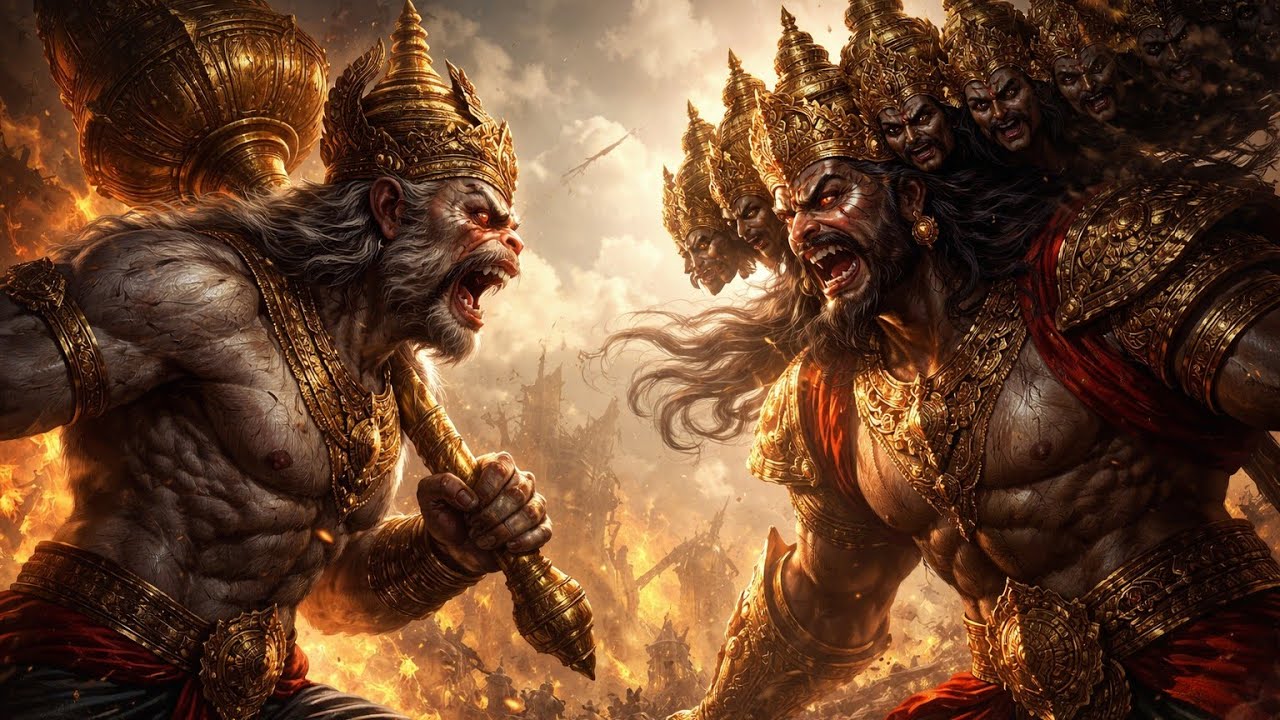 हनुमान और रावण का भयंकर संवाद | Ram Bhajan | Hanuman Power part 2
