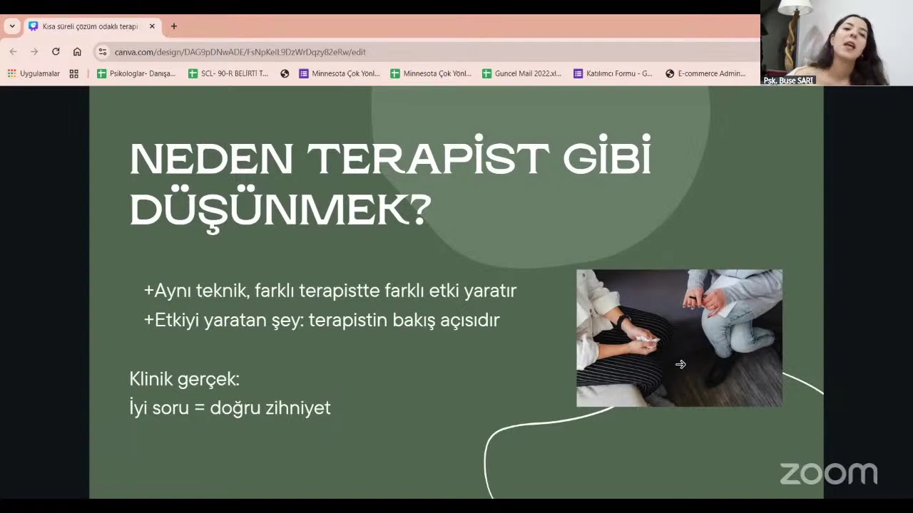 Kısa Süreli Çözüm Odaklı Terapi ile Terapist Gibi Düşünmek Workshop