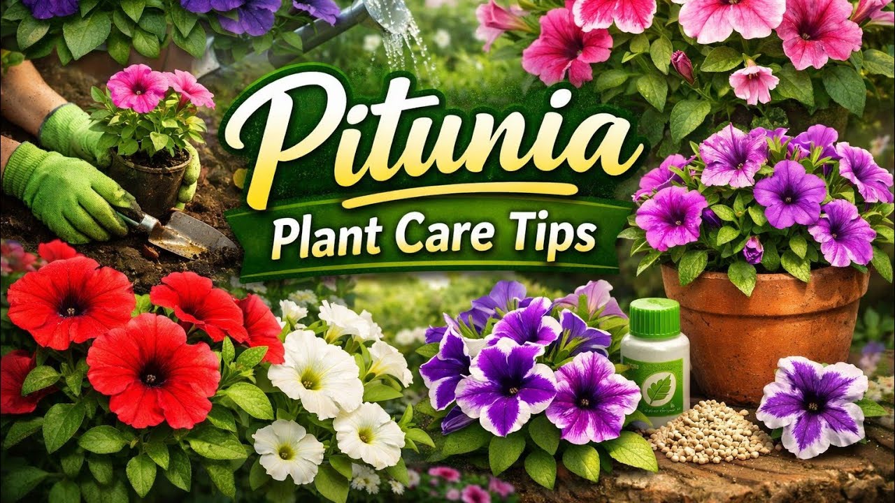 How to take care petunia plant ll sardiyon ka khubsurat paudha petunia