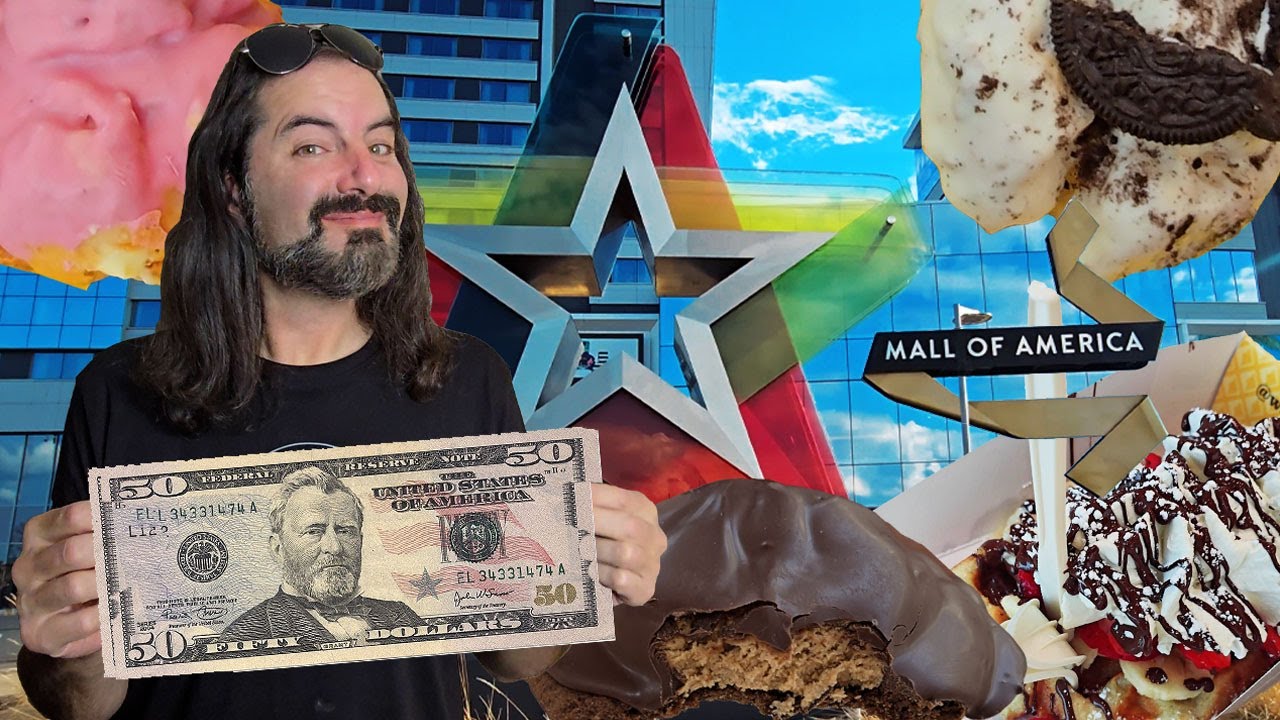 ЕДА В ТОРГОВОМ ЦЕНТРЕ MALL OF AMERICA ЗА 50 ДОЛЛАРОВ!