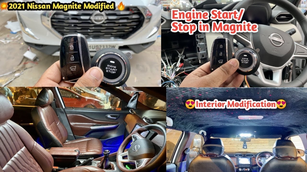 2021 Nissan Magnite Xl Modified🔥 Magnite Modified🔥 Nissan Magnite🔥 Engine Start/Stop in Magnite