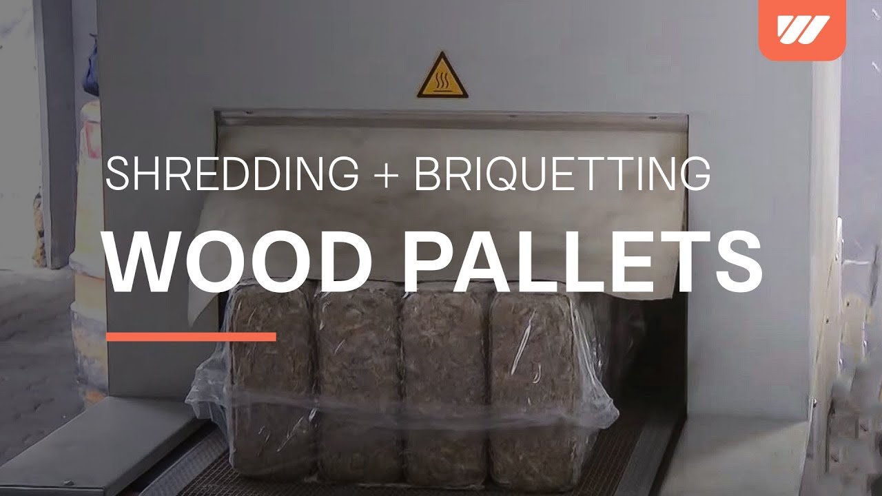 WEIMA WL 8 / Hammermühle / TH 1500 - wooden pallets recycling / wood briquetts production