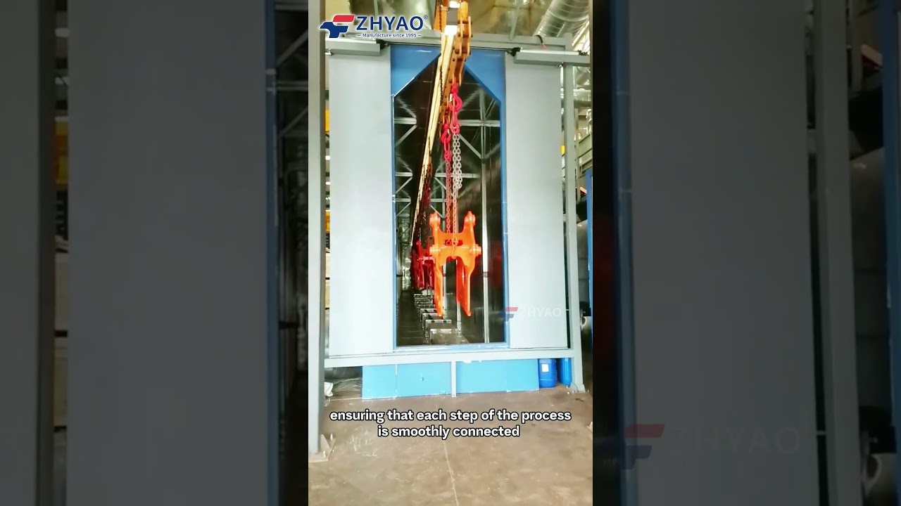 Heavy Machinery Powder Coating Line Solution