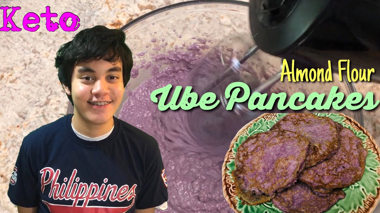 Keto Ube Pancakes with Almond Flour