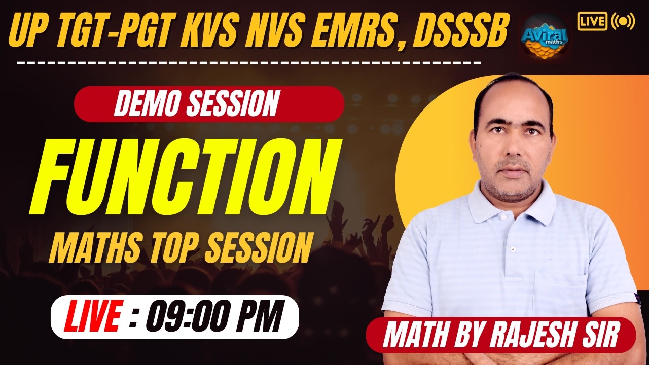 UP TGT PGT, KVS, NVS, EMRS, DSSSB Maths Practice with concept | by Rajesh Sir