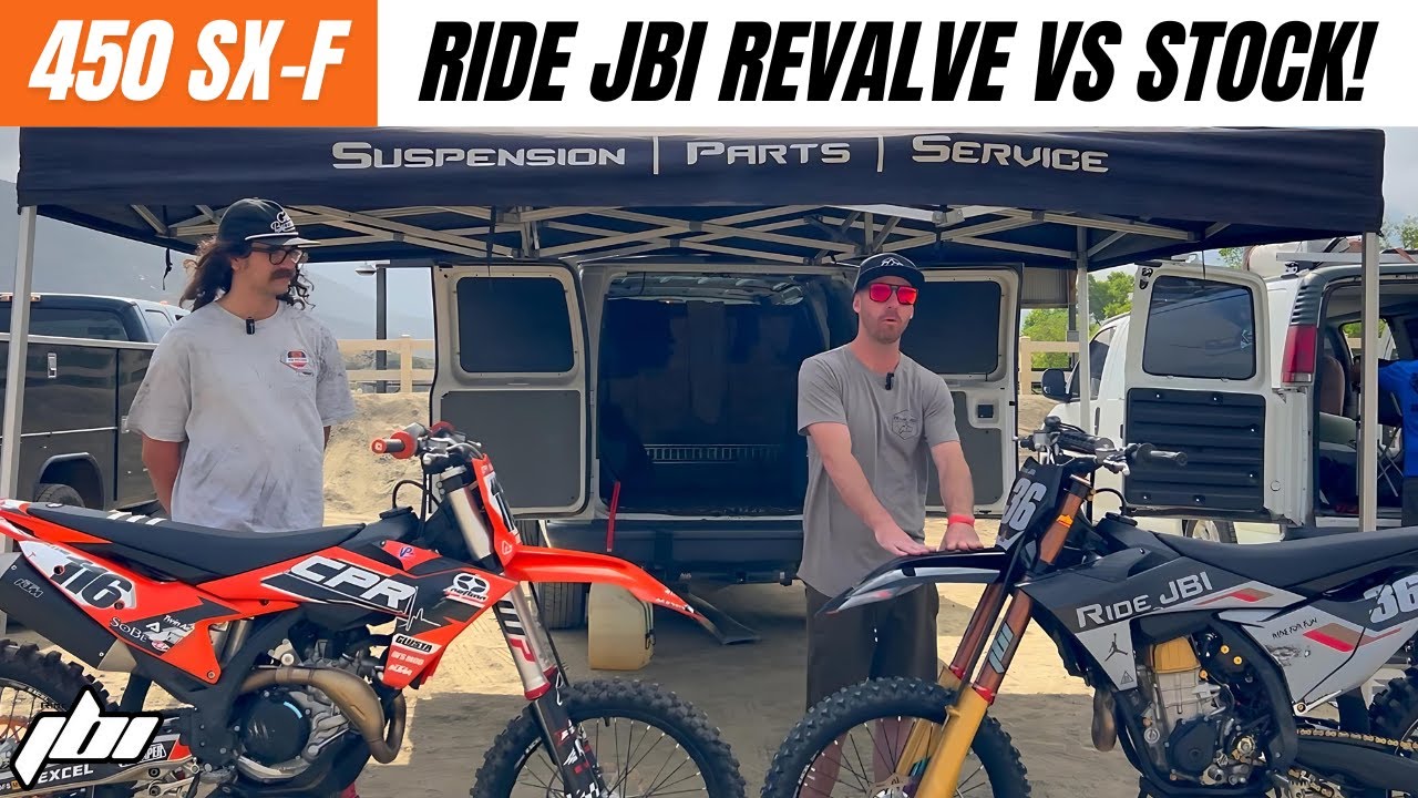 Stock vs Ride JBI KTM 450 SX-F Suspension Revalve