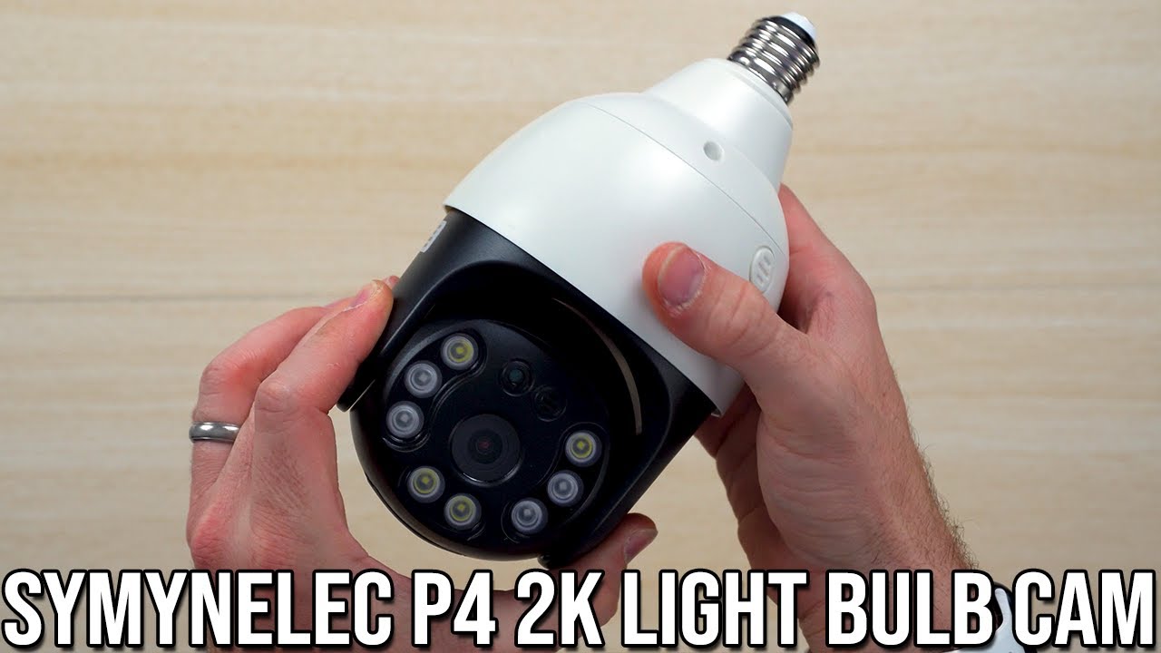 SYMYNELEC 360 P4 2k Light Bulb Security Camera