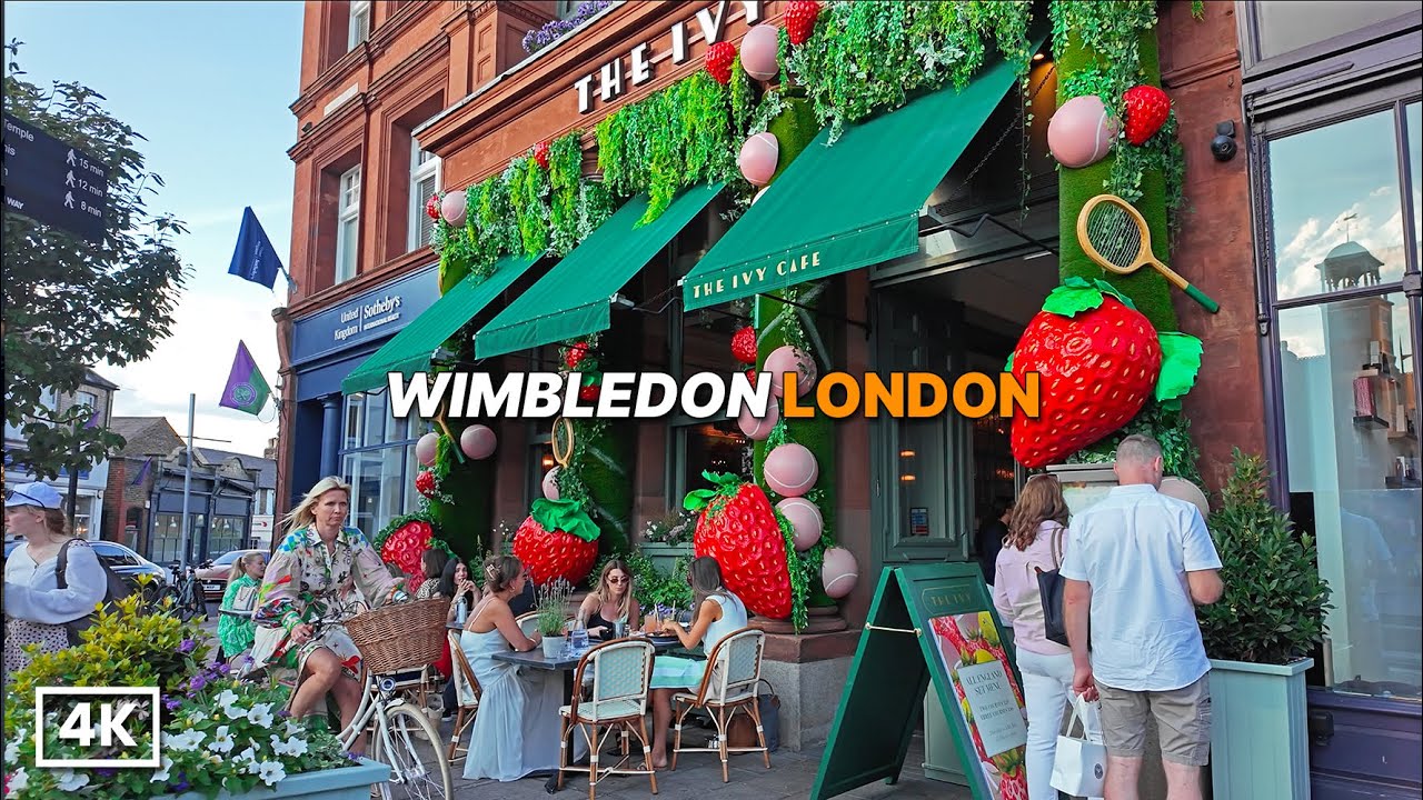 Wimbledon Walk 2025 🎾 From Station to Tennis Grounds plus Village  Decorations | London in 4K HDR