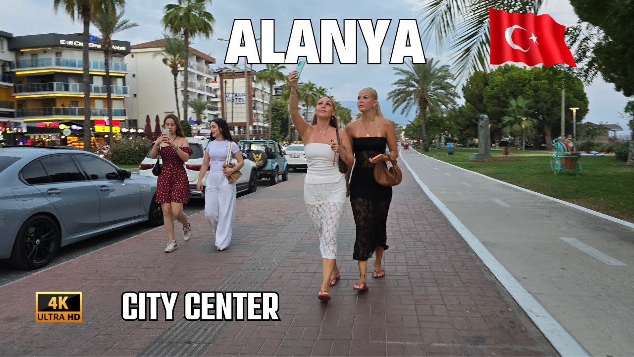 Alanya Promenade Turkey 2025 | Walking tour City Center Alanya Antalya Türkiye 2025 [4K HDR]