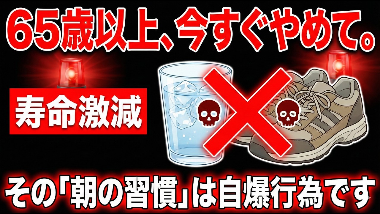 【50代60代】良かれと思ってやってない？朝やると寿命が縮むNG行動ワースト5 #健康 #生活習慣病 #高血圧
