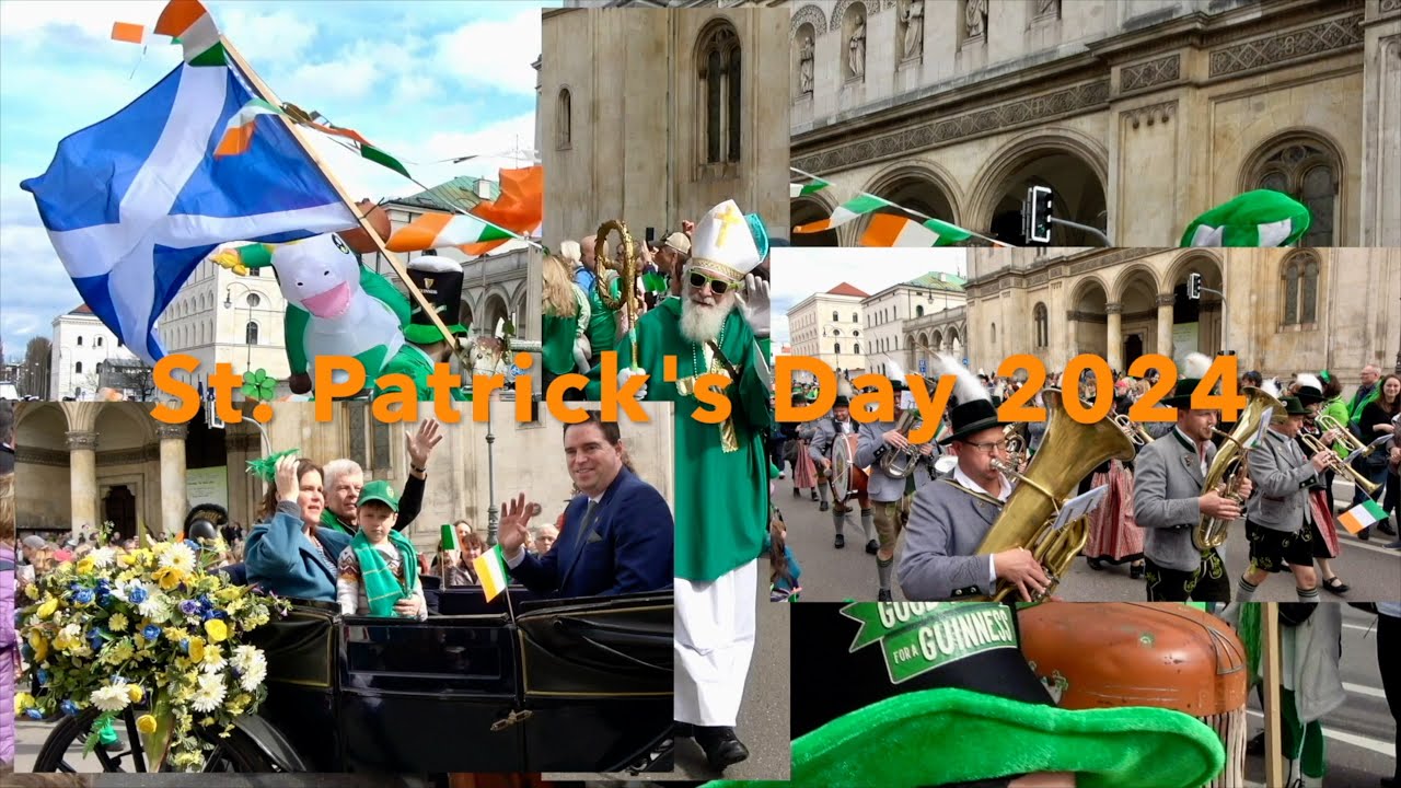 Parade St. Patrick's Festival 17th, March 2024@Munich/Bavaria/Germany 34m47s UHD 4k
