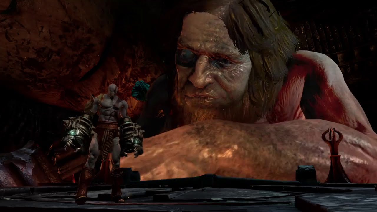 God of War III - Nemean Cestus In-Game Cinematic Glitch