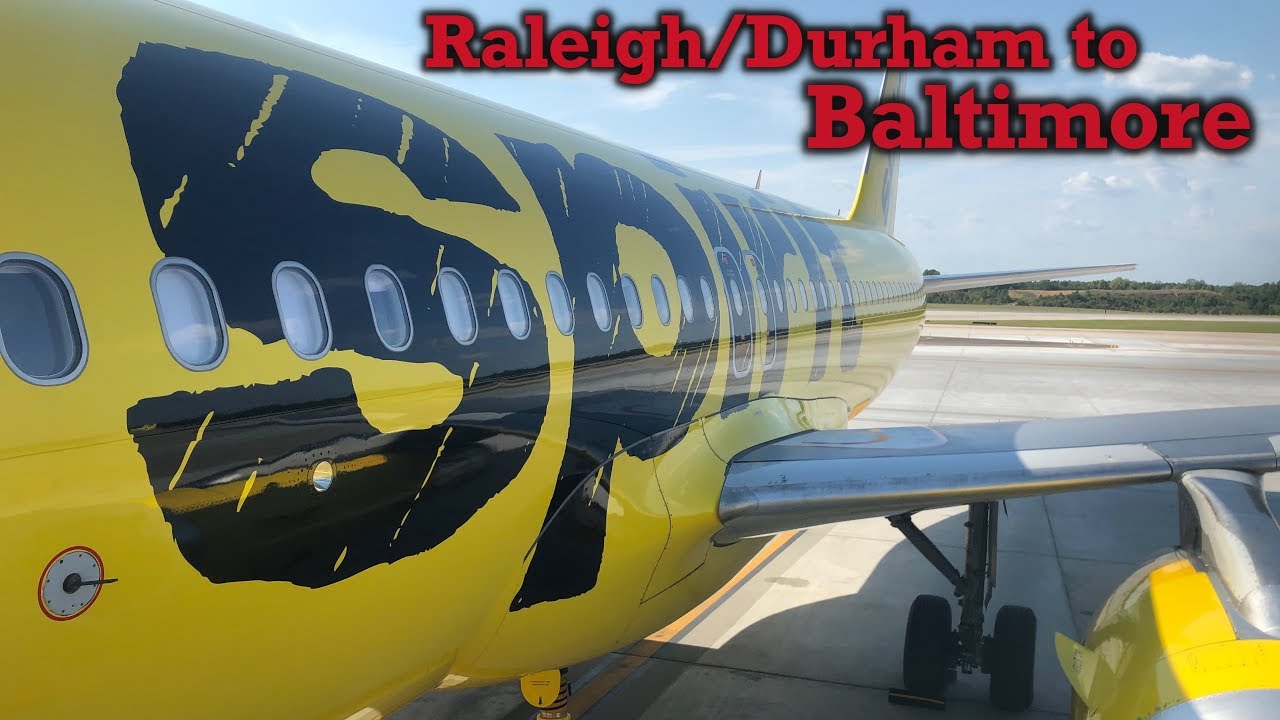 Full Flight: Spirit Airlines A320 Raleigh/Durham to Baltimore (RDU-BWI)