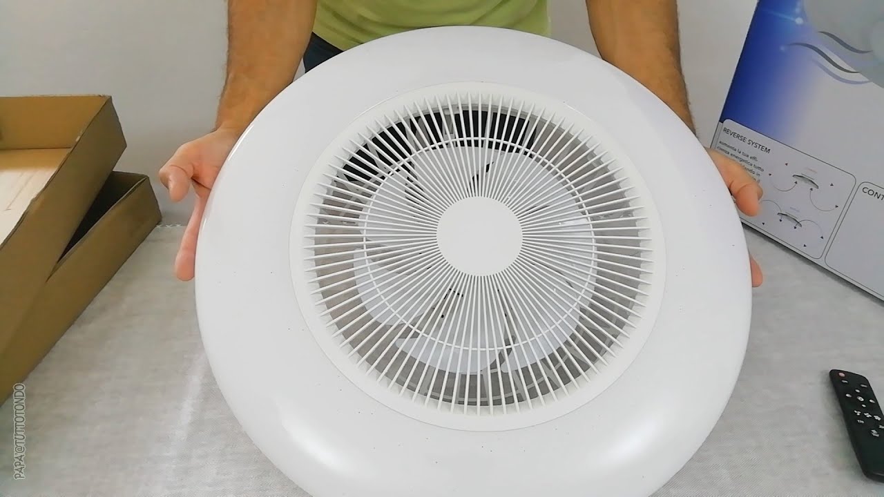 Ventilatore a soffitto con luce e telecomando | Unboxing e installazione