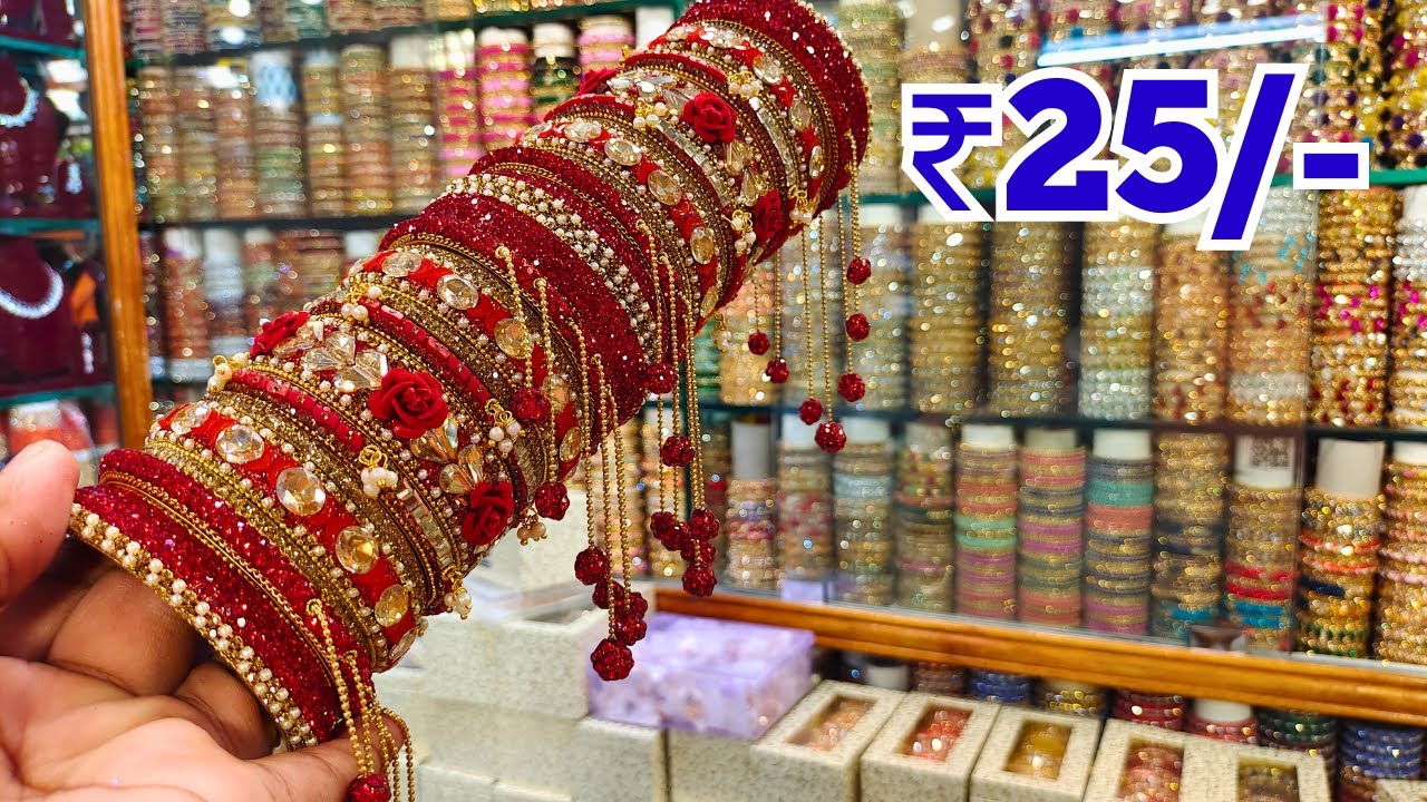 Charminar Bangles Low Price Ladbazar Wholesale Market Hyderabad Street Shopping