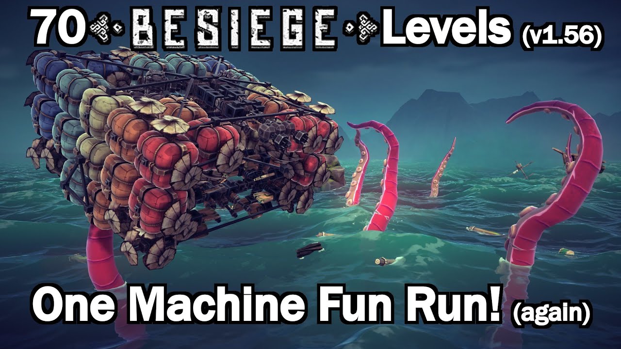 Besiege: 70 Levels, One Machine – Amphibious Flying Tank (Vanilla v1.56 +Splintered Sea DLC)
