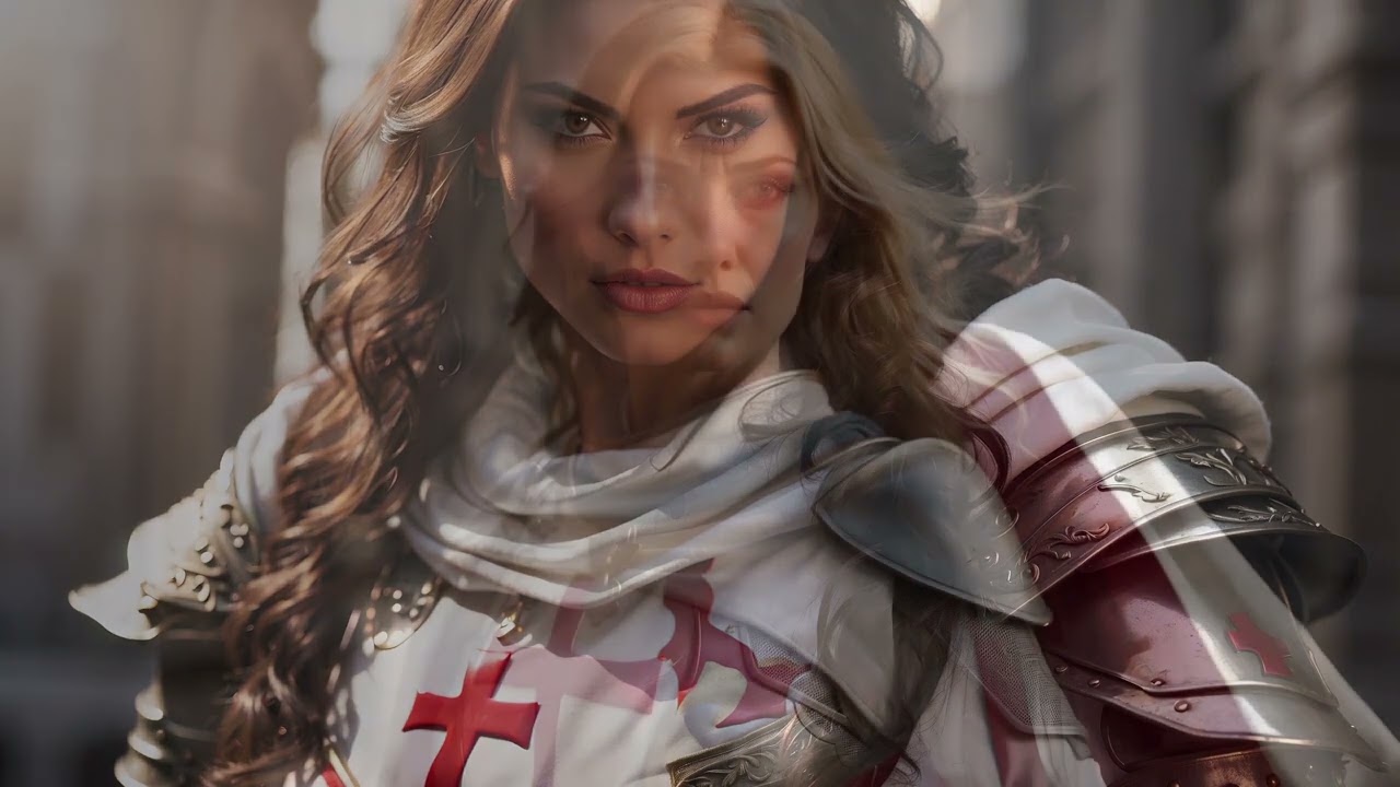 Templar Ladies - Uma coleção de ótimas imagens de belas mulheres vestidas como Cavaleiras Templárias