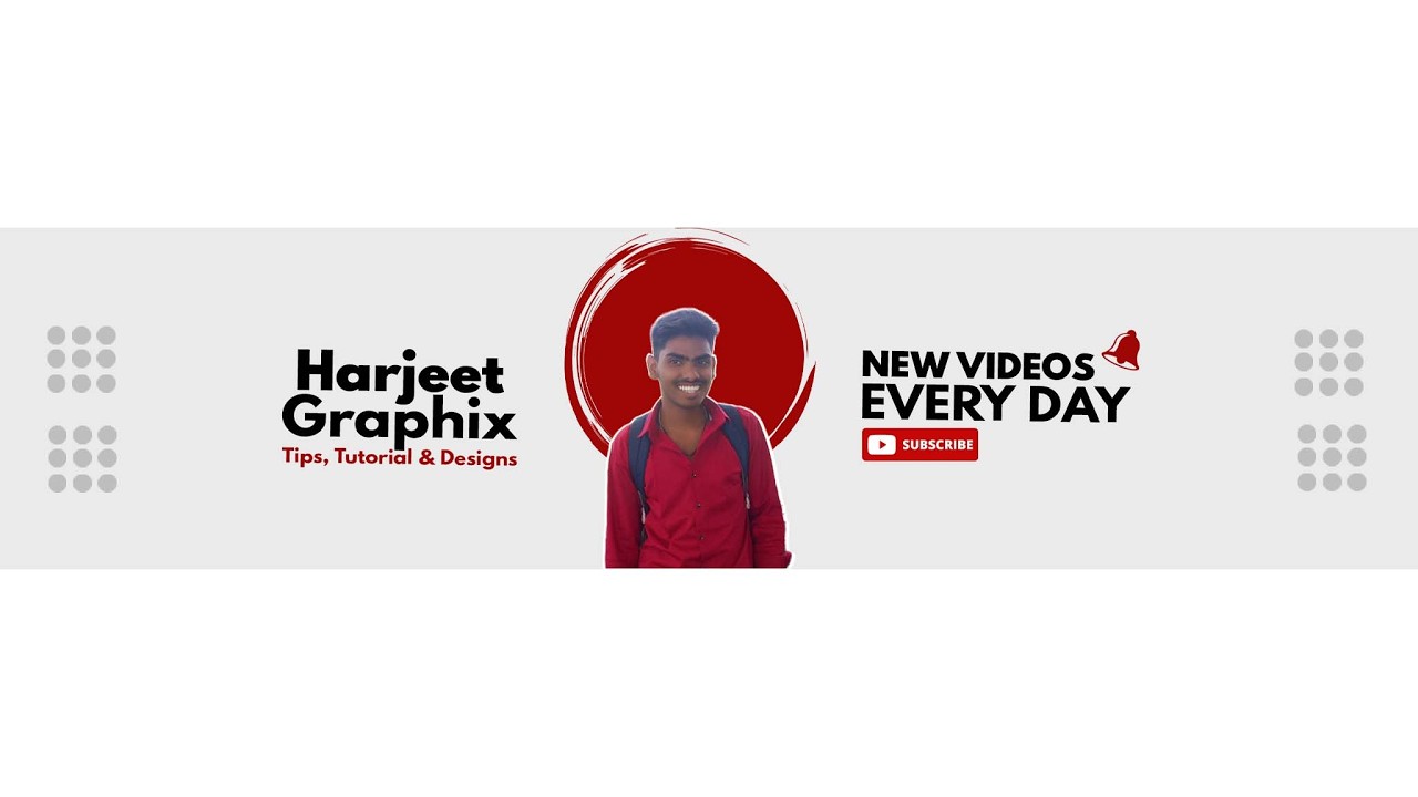 YouTube Banner Design in #photoshop || Harjeet ||