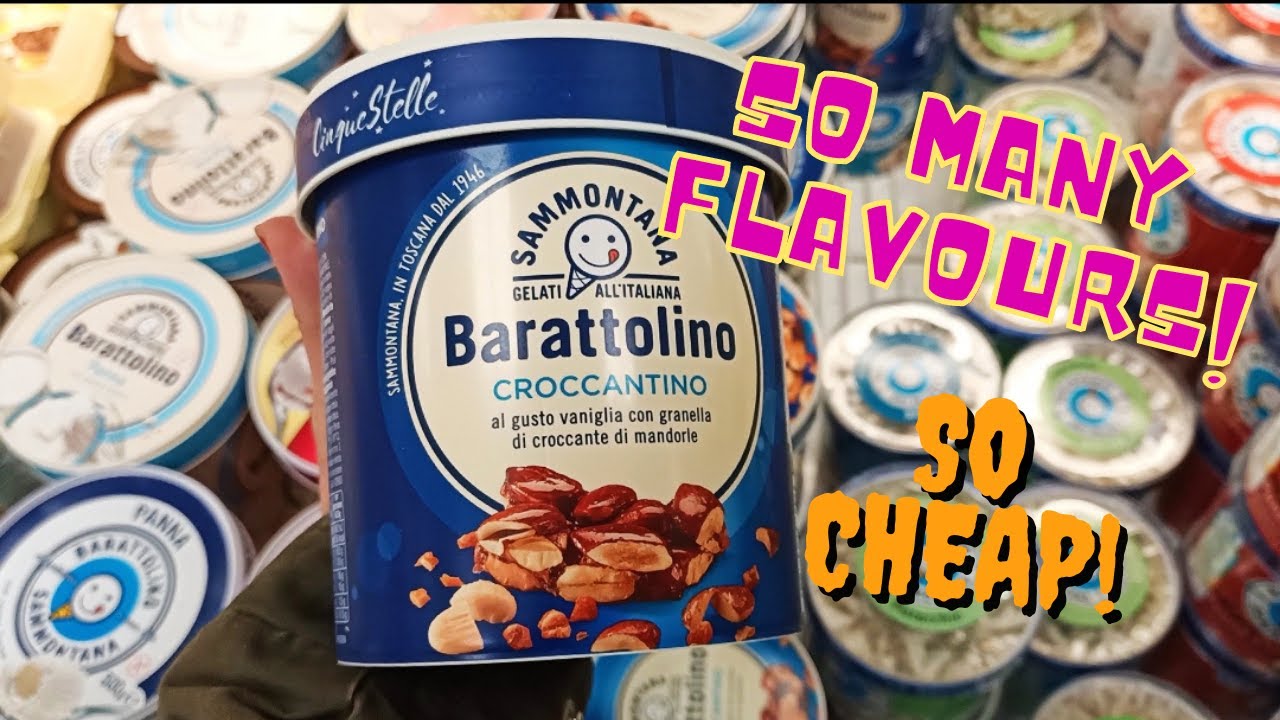 Italy Food Shopping | Gelato So Big Tub and SO Cheap | 意大利 冰淇淋 超多口味 | 很想统统买回家
