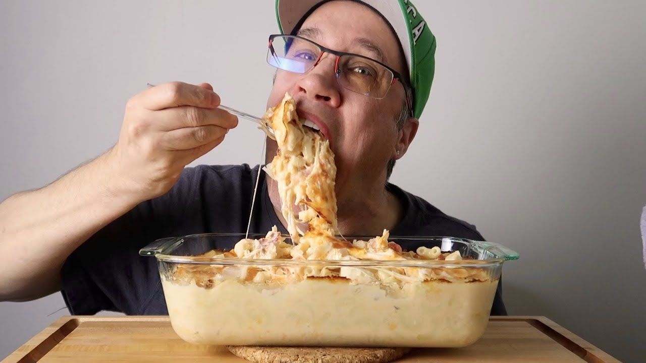 ASMR • Homemade • Lobster Mac & Cheese • Cook & Eat • Mukbang • Eating Show !