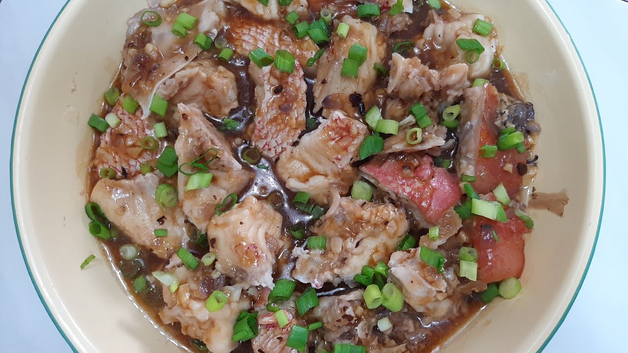 STEAM FISH HEAD WITH BLACK BEAN SAUCE