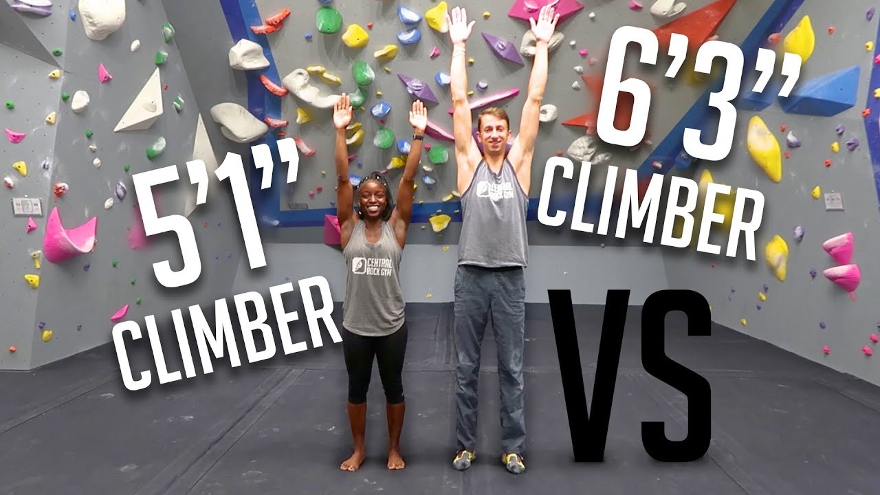 Tall vs. Short Climber! VLOG