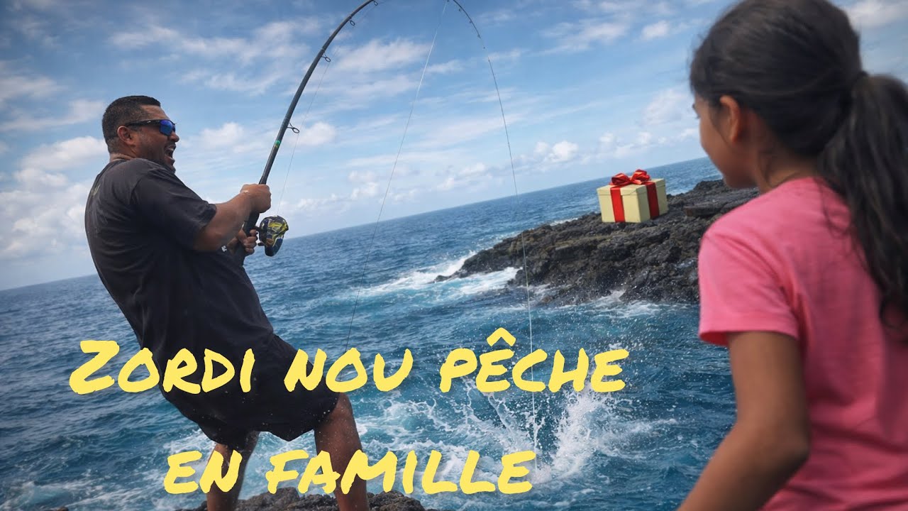 Zordi nou pêche en famille 