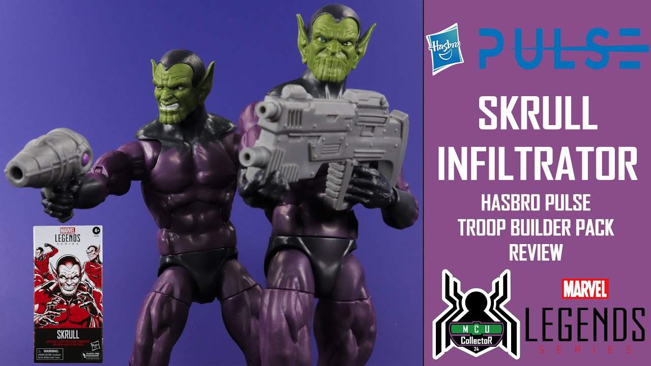 Marvel Legends SKRULL INFILTRATOR Army Troop Builder Pack Hasbro Pulse Exclusive Figure Review