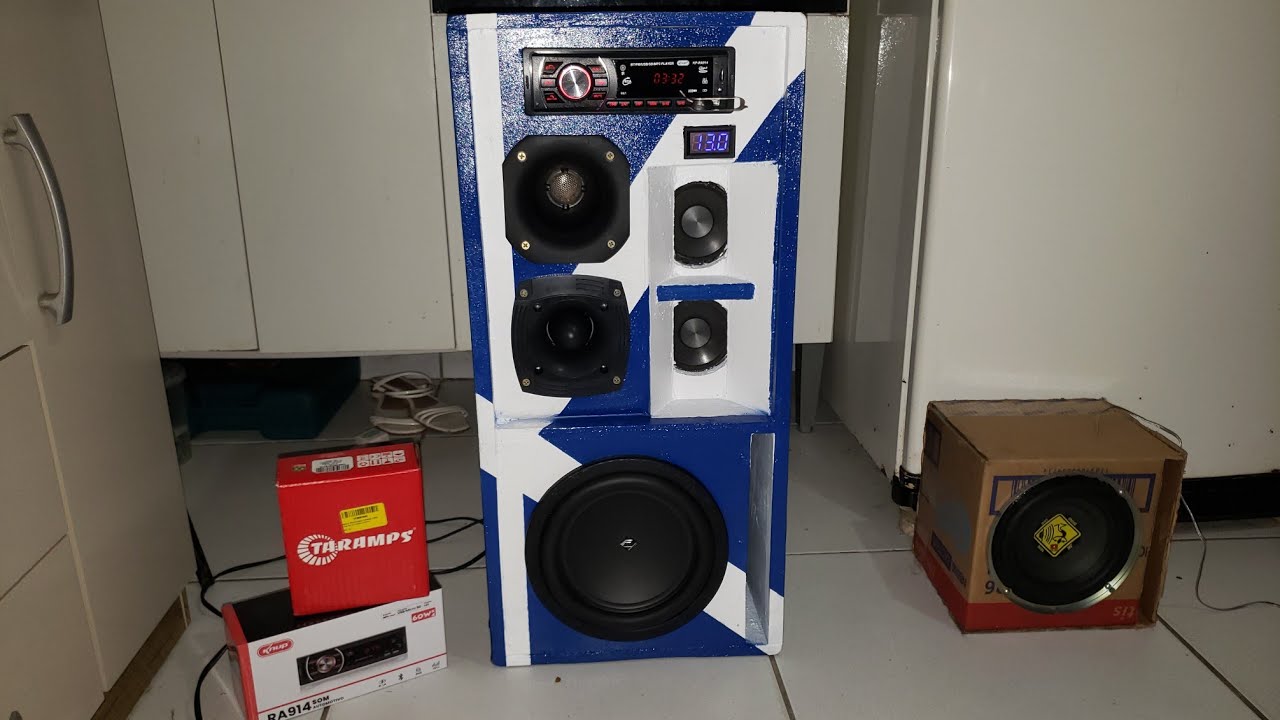 📽 FIZ UMA CAIXA DE SOM BOB RESIDENCIAL, DE PRESENTE 🎁 PRO MEU IRMÃO😎, NO FINAL ELA TOCANDO🔊🔊
