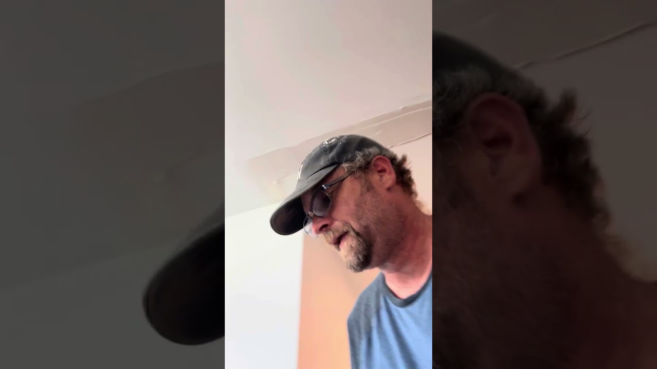 Cracked drywall ceiling repair Part 2