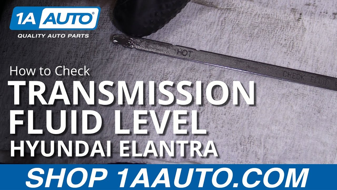 How to Check Transmission Fluid 07-10 Hyundai Elantra