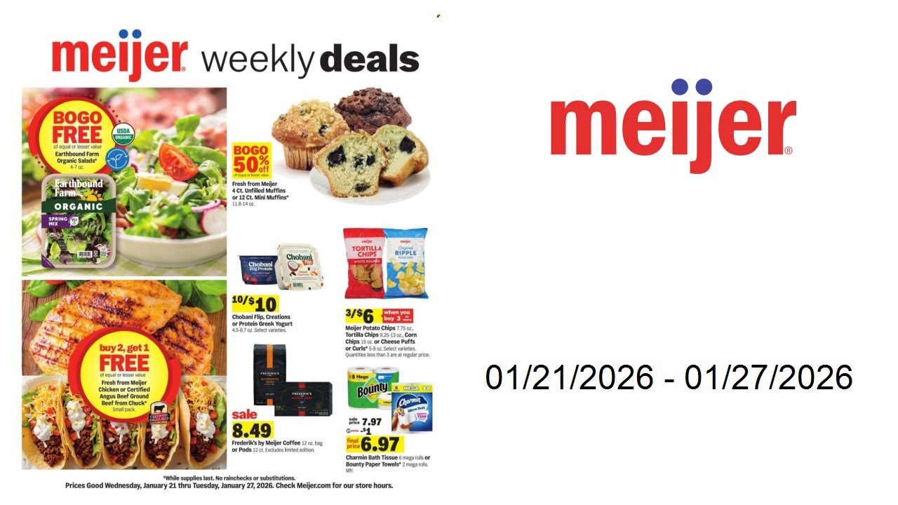 Meijer Weekly Ad  - 01/21/2026 - 01/27/2026