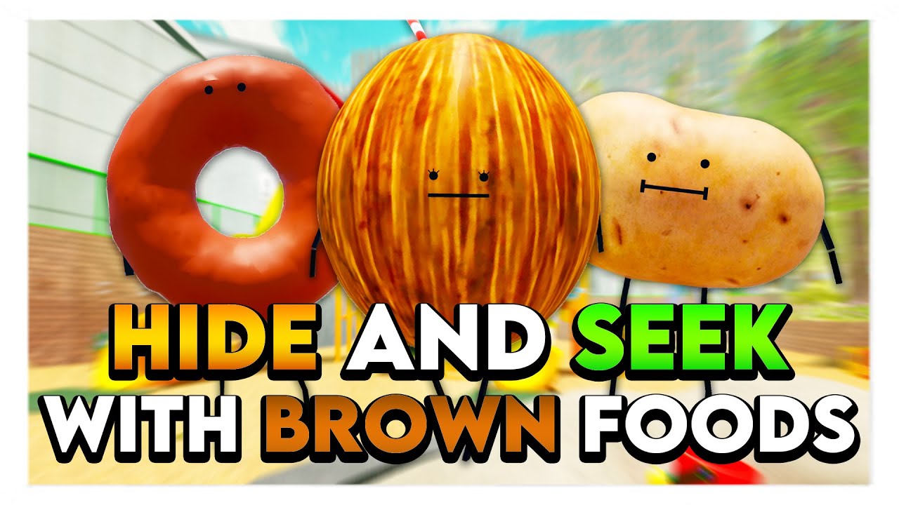Roblox SECRET STAYCATION HIDE & SEEK WITH BROWN FOODS! 🍩