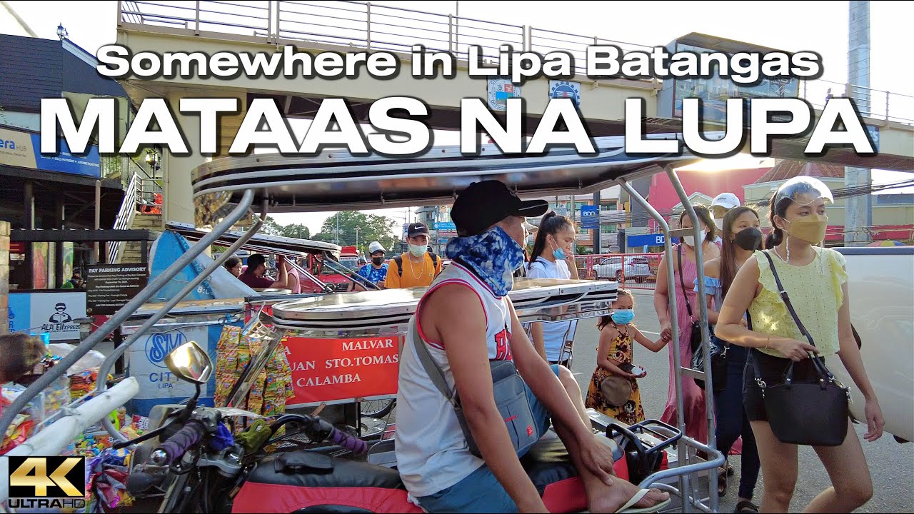 Sights and Sounds of LIPA Batangas Philippines - Virtual Slow Walk Tour [4K]