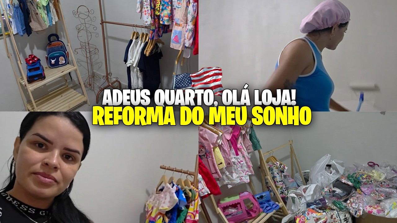 MINHA CASA NÃO É MAIS A MESMA! 🏠🧸 Transformando tudo para minha Loja Infantil
