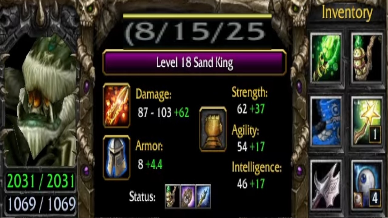 🟦Sand king's epic back and forth game [Dota v6.89N]