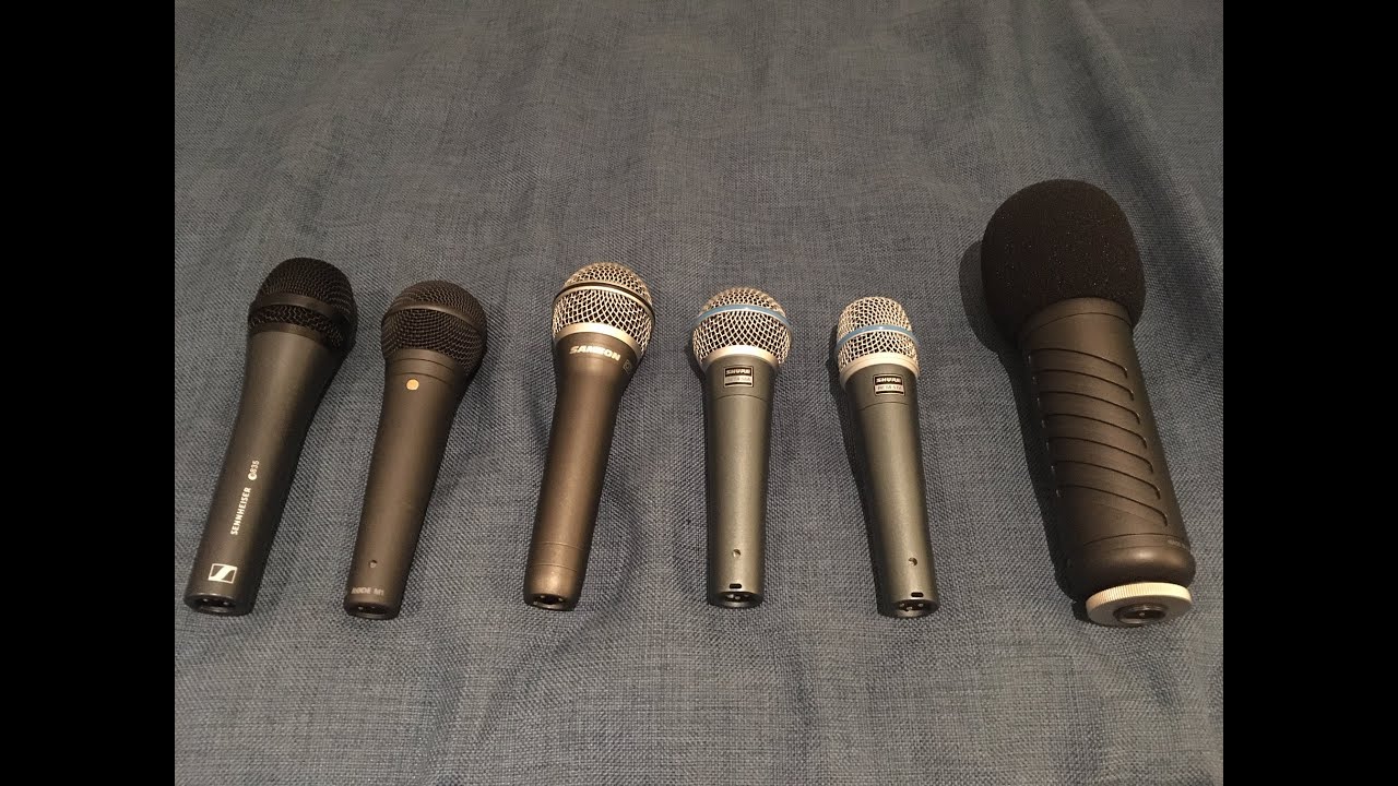 Dynamic Microphone Test Sennheiser e835 vs Rode M1 vs Shure Beta 58A vs Rode Procaster vs Samson Q7