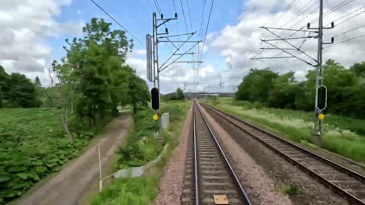 ASMR Train Trip in variable weather - 4K Cabview (Herrljunga to Stockholm)