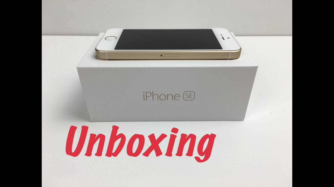 iPhone SE Gold Unboxing