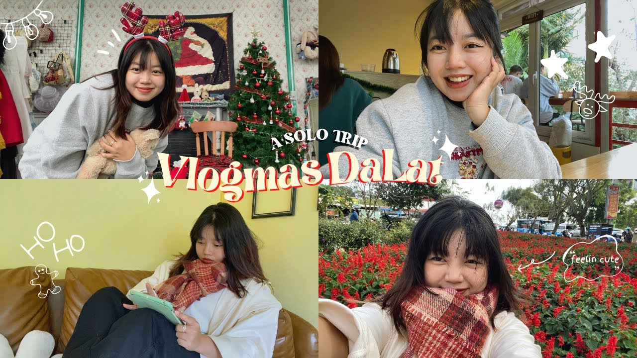 Đi Đà Lạt một mình🎄| vlogmas 2022 | solo trip, self-date 🤍